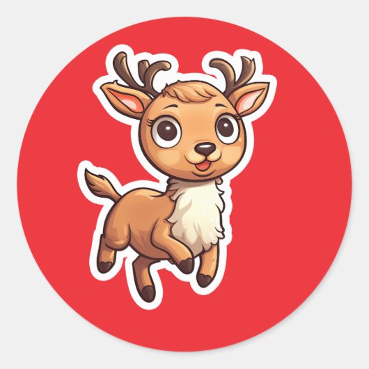 rendieren ronde sticker (Voorkant)