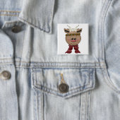 Rendieren Tshirts en geschenken Vierkante Button 5,1 Cm (In situ)