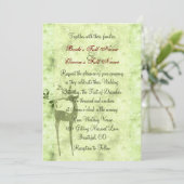 rendieren vakantie winter bruiloft uitnodiging (Staand voorkant)