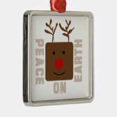 Rendieren Vrede op Aarde Ornament (Rechts)