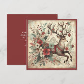  rendieren Vrolijk kerstfeest Feestdagenkaart (Voorkant / Achterkant)