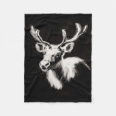 Rendierfleecedeken Fleece Deken (Voorkant)