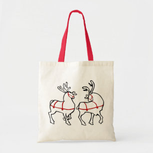 Rendierkerst-Canvas tas voor Canvas tas