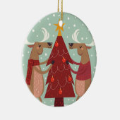 rendierkerst keramisch ornament (Rechts)