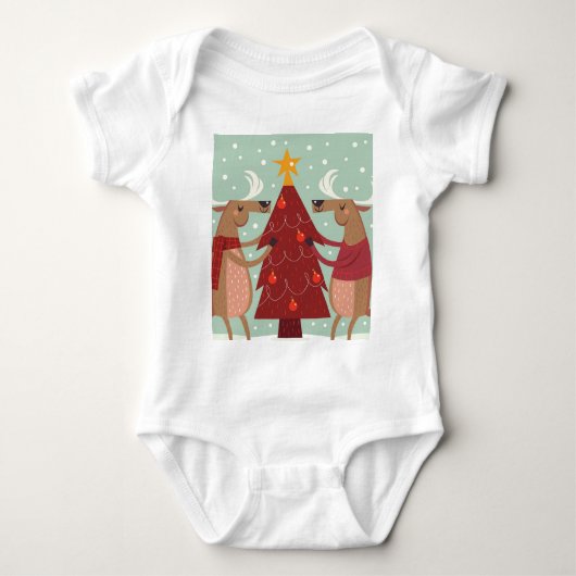  rendierkerst romper (Voorkant)