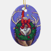 Rendierkerstversiering Keramisch Ornament (Achterkant)