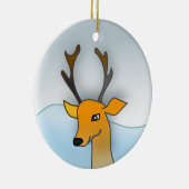 Rendierkerstversiering Keramisch Ornament (Rechts)