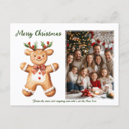 rendierkoekje feestdagenkaart