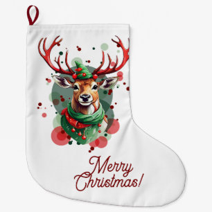 rendierkous met kerst grote kerstsok