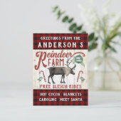 Rendierlijk Boerderij Rustic  Farmhouse Briefkaart (Staand voorkant)