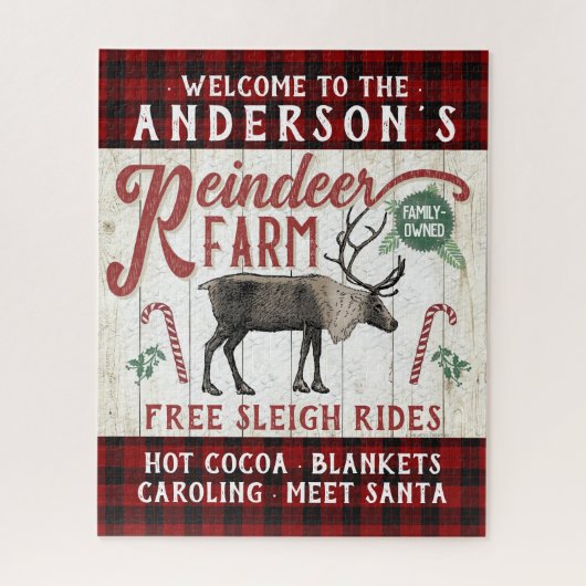 Rendierlijk Boerderij Rustic Farmhouse Legpuzzel (Verticaal)