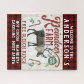 Rendierlijk Boerderij Rustic Farmhouse Legpuzzel (Horizontaal)