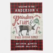 Rendierlijk Boerderij Rustic Farmhouse Theedoek (Verticaal)