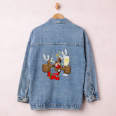 rendierlijk Drink grappig kerstteken Denim Jacket (Hangar)