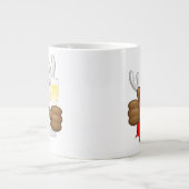 rendierlijk Drink grappig kerstteken Extra Grote Beker (Voorkant)