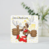 rendierlijk Drink grappig kerstteken Kaart (Staand voorkant)