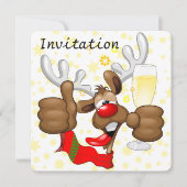 rendierlijk Drink grappig kerstteken Kaart (Voorkant)