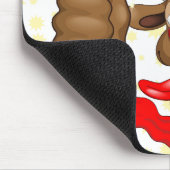 rendierlijk Drink grappig kerstteken Muismat (Hoek)