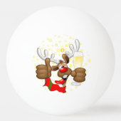 rendierlijk Drink grappig kerstteken Pingpongballen (Voorkant)