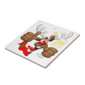 rendierlijk Drink grappig kerstteken Tegeltje (Zijkant)