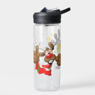 rendierlijk Drink grappig kerstteken Waterfles