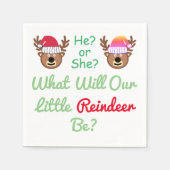 Rendierlijk geslacht onthullen servet (Voorkant)