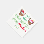 Rendierlijk geslacht onthullen servet (Hoek)