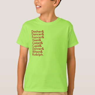 rendierlijsten t-shirt