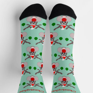 Rendierontwerp Kerstmis Sokken