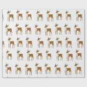 rendierpatroon cadeaupapier (Vlak)