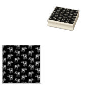  rendierpatroon Kerst & Dieren Zwart Rubberstempel (Gestempeld)