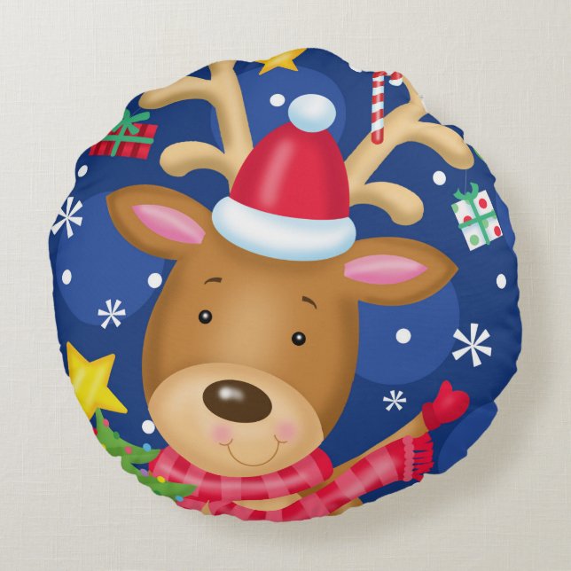 rendierpiloot rond kussen (Achterkant)