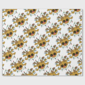 rendierschedel cadeaupapier (Vlak)