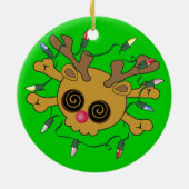 rendierschedel keramisch ornament (Achterkant)