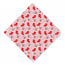 rendierstort met sneeuwvlokken Patroon rood