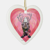 rendierValentijnsdag Keramisch Ornament (Rechts)