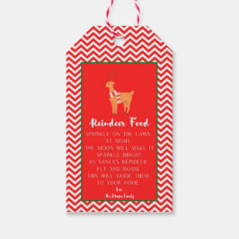 Rendiervoeding - Aangepaste Gift-Labels Cadeaulabel