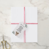 rendiervoer cadeaulabel (Met Touw)