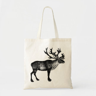 rendierzak, Elk ontwerp, Natuur Tote Bag