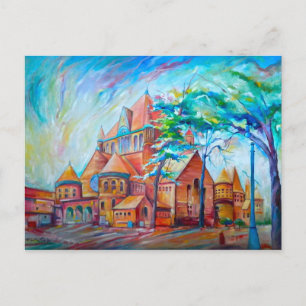 Renditie van het ETS-gebouw~Detroit-geïnspireerde Briefkaart