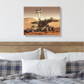Renditie van Mars Rover door kunstenaar Canvas Afdruk (Insitu (Slaapkamer))