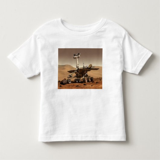 Renditie van Mars Rover door kunstenaar Kinder Shirts (Voorkant)