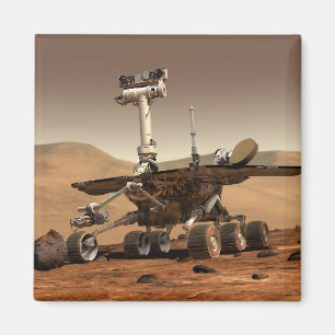 Renditie van Mars Rover door kunstenaar Magneet