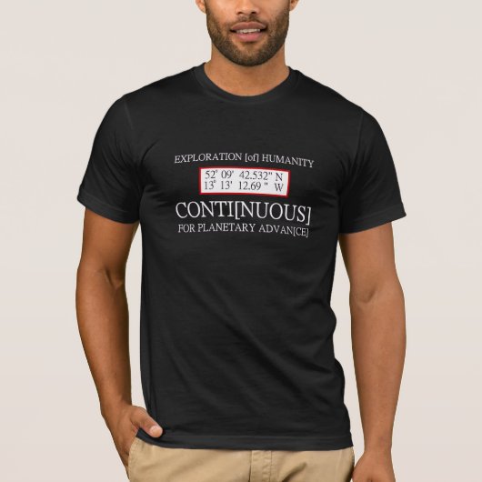Rendlesham Binary Code U.F.O. Waarneming T-shirt (Voorkant)