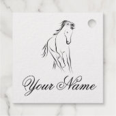 Rendpaard Bedankjes Labels (Achterkant)