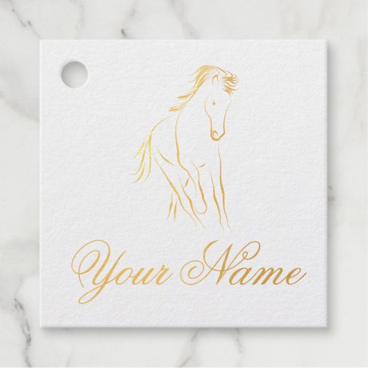 Rendpaard Bedankjes Labels (Voorkant)