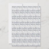 Rendre 50 beau gris invitation d'anniversaire de l (Dos)