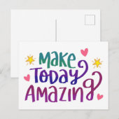 Rendre aujourd'hui Extraordinaire - carte postale (Devant / Derrière)