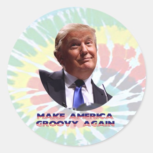 Rendre l'Amérique Super à nouveau Sticker rond à C (Devant)