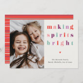 Rendre les esprits brillants Carte photo de vacanc (Devant / Derrière)